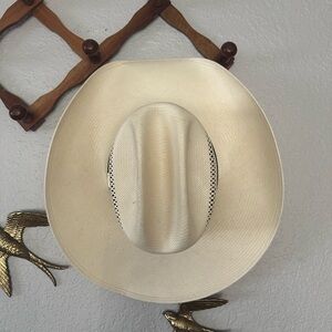 Resistol George Strait signature style 10X Straw Cowboy Hat, sz 7 1/4 or 58